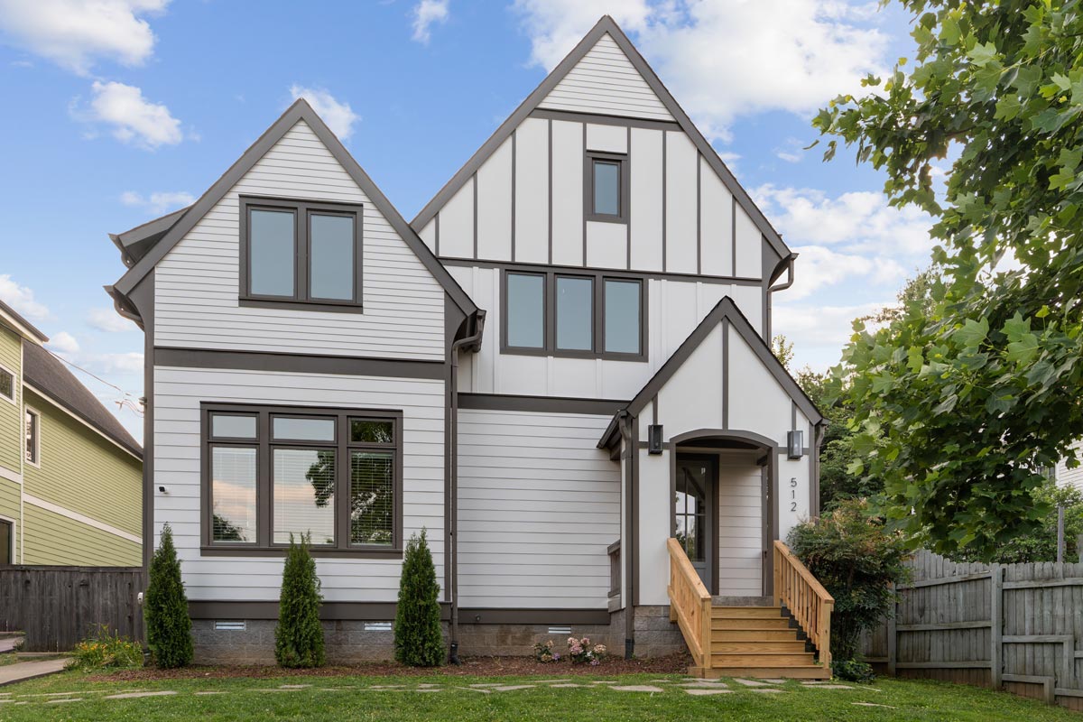 Tudor-style home exterior, Nashville, TN